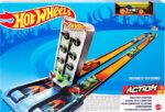 Hot Wheels Drag Race Champion Track Set with Dual-Track Loop, Dual Launch, 1 Car for 4 Years Kids