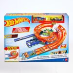 Hot Wheels Circuit looping of the extreme, Box Circuit 2 Cars, Easy to Store for kids