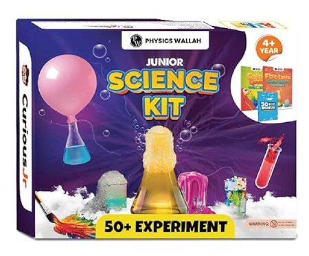 Junior Science Kit for Kids for Birthday Gifts, 50+ Experiments of Color, Craft & Science