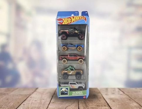 Hot Wheels Car 2024 HW Remote Adventures Pack of 5 Multi – Color