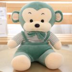 Super Soft Green Monkey With Bow Soft Stuffed Animal Plush Toy for Kids Birthday Gifts 32 cm - Image 2