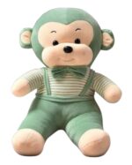 Super Soft Green Monkey With Bow Soft Stuffed Animal Plush Toy for Kids Birthday Gifts 32 cm