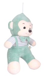 Super Soft Green Monkey With Bow Soft Stuffed Animal Plush Toy for Kids Birthday Gifts 32 cm - Image 3