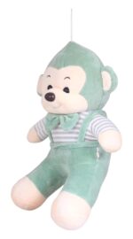 Super Soft Green Monkey With Bow Soft Stuffed Animal Plush Toy for Kids Birthday Gifts 32 cm - Image 4