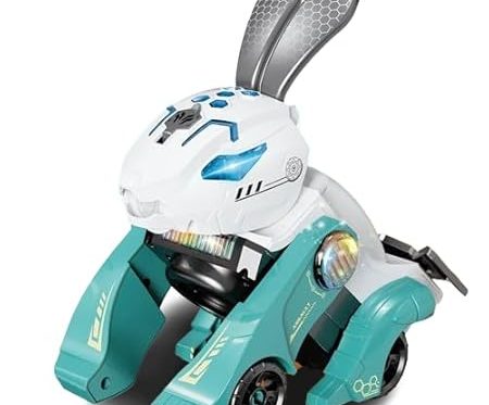 Rabbit Deform Car with LED Light and Music 2 in 1 (Green)