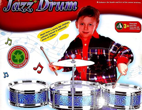 Jazz Drum Set Preschool Learning Toy Mini Drum Set Kids Gifts 3+ yrs