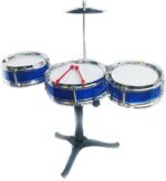 Jazz Drum Set Preschool Learning Toy Mini Drum Set Kids Gifts 3+ yrs - Image 4