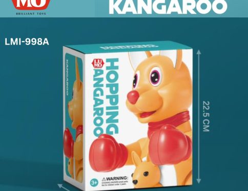 Hopping Kangaroo with Light, Music, Move Joints, Bounce & Around (Green)