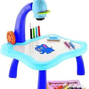 Drawing Projector Table with 24 Pattern ,Water Pens, Lamp for Better Creativity & Ed. 5+yrs Blue