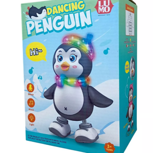 Dancing Penguin Open and Close Mouth Body Swing Arm Leg Light Dancing Singing 3 Yrs+
