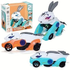 Rabbit Deform Car with LED Light and Music 2 in 1 (Orange)