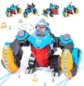 Light-Up Musical Tumbling Gorilla Toy with Music & LED Lights (Multicolor)