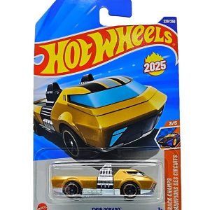 Hot Wheels Twin Dorado- TRACK CHAMPS Champions DES Circuits Ages 3 Years and Up 228/250 (Golden)