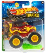 Hot Wheels Dragorizer Monster Trucks 2025 Diecast Truck with Crushable Car 3+ Ages, Multicolor