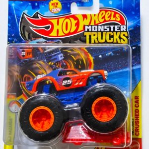 Night Shifter With Crushed Car - Original Hot Wheels Monster Truck Premium FYJ44 (2025 Edition)