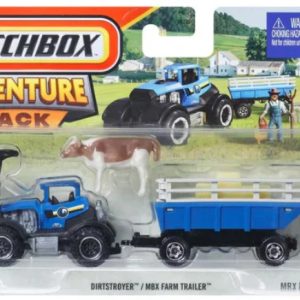 Matchbox by Mattel - 2025 Matchbox Adventure Pack- Pack of 1 Pcs - Dirtstroyer & MBX Farm Trailer