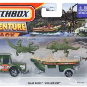 Matchbox by Mattel - 2025 Matchbox Adventure Pack- Pack of 1 Pcs - Swamp Raider & MBX Raft Boat