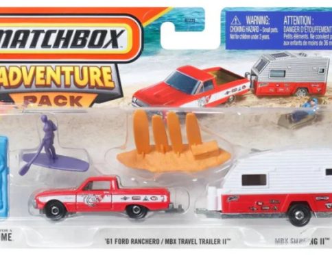Matchbox 2025 Adventure Pack Pack of 1 Pcs 61 Ford Ranchero and MBX Travel Trailer
