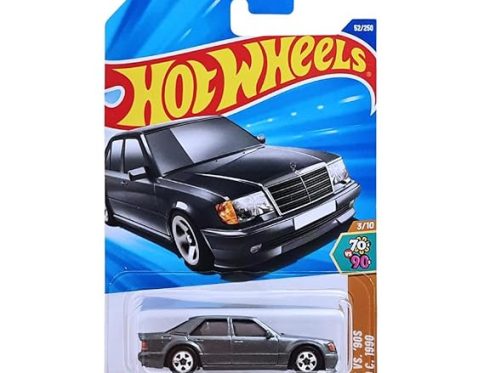 Hot Wheels Mercedes Benz 500 E HW 70s vs 90s Ages 3 and Up 52/250 (Grey)
