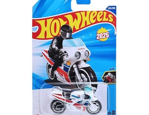 Hot Wheels Honda VFR750R RC30 Moto for Ages 3 Years and Up 224/250 (White)