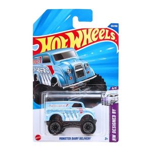 Hot Wheels Monster Dairy Delivery HW Designed by for Ages 3 Years and Up 133/250 (Blue)