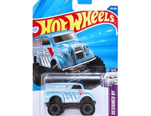 Hot Wheels Monster Dairy Delivery HW Designed by for Ages 3 Years and Up 133/250 (Blue)