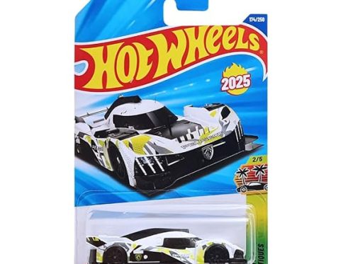 Hot Wheels Peugeot 9×8 Hypercar Exotics Ages 3 Years and Up 174/250 (White)