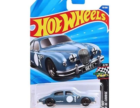 Hot Wheels Jaguar MK1 Race Day for Ages 3 Years and Up 75/250 (Blue)