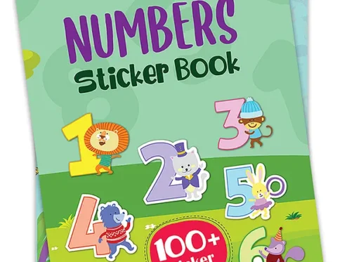 Number Stickers book