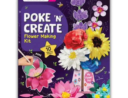 Smartivity Art & Craft Kit – Poke Art Flower Making Kit for Kids Ages 4 to 10 Years, Fun Activity