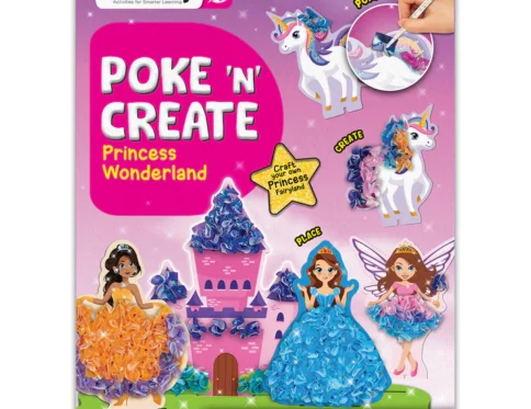 Smartivity Art & Craft Kit – Poke Art Princess Wonderland for Kids Ages 4 to 10 Years, Fun Activity