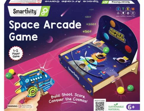 Smartivity Space Arcade Game for 6 to 14 Years kids, 1-2 Player Shooting and Scoring Game