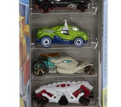 Hot Wheels Car 2024 Street Beasts pack of 5- Multicolor Color