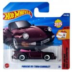 Hot Wheels 2025 Porsche 911 Torbo Cabriolet Then and Now Ages 3 and Up- Wine - Image 3