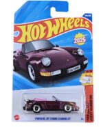 Hot Wheels 2025 Porsche 911 Torbo Cabriolet Then and Now Ages 3 and Up- Wine