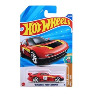 Hot Wheels 2025 95 Mazda RX-7 Drift 70s VS 90s Ages 3 and Up - Red