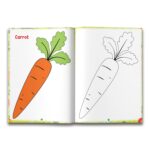 Vegetables Copy Coloring - Image 2