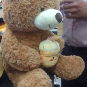 Crown Happy Birthday Music Teddy Bear Big