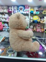 L.Brown Soft Teddy with Strawberry 35 cms - Image 3