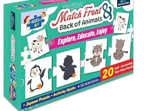 Match Front & Back of Animal Jigsaw Puzzle