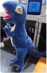 Dinosaur Navy Blue 34 cm Soft Toy