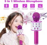 Karaoke Wireless Bluetooth Mic for Singing / Rechargeable Kids Mic with Speakers 3-12 Years Assorted - Image 3
