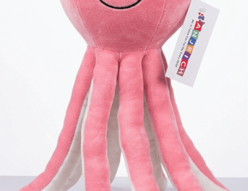 Soft Toy – Octopus Big Pink