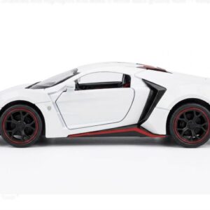 Lykan Hyper Diecast Alloy Metal Pull Back Car with Openable Doors,Light & Music Gifts Toys for Kids