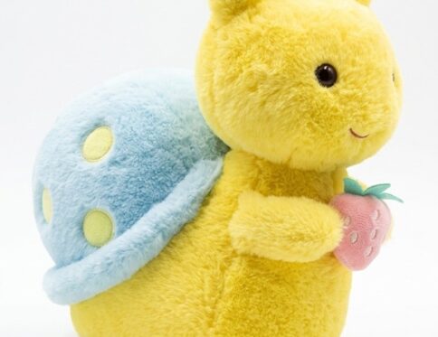 Soft Toy – Snail – Yellow & Blue