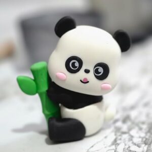 Panda Them Eraser Black & White