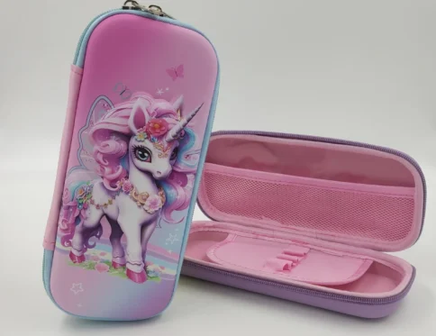 Unicorn Big Pencil Pouch Pink