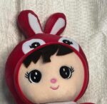 Big Rabbit Plush Doll - Red - Image 2