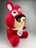 Big Rabbit Plush Doll - Red - Image 3