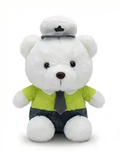 Police Soft Toy Small Green color